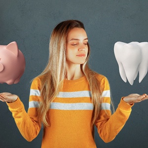 piggy bank and tooth for cost of Invisalign in Southlake